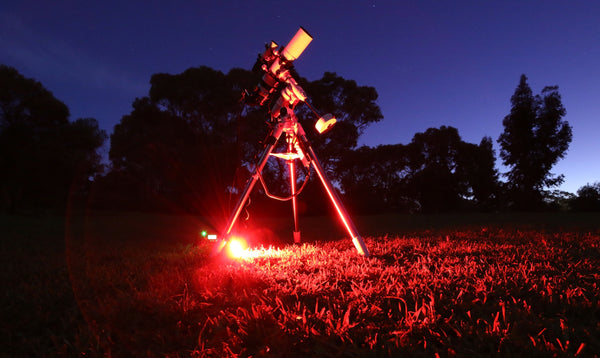 Why use a red light for astronomy?